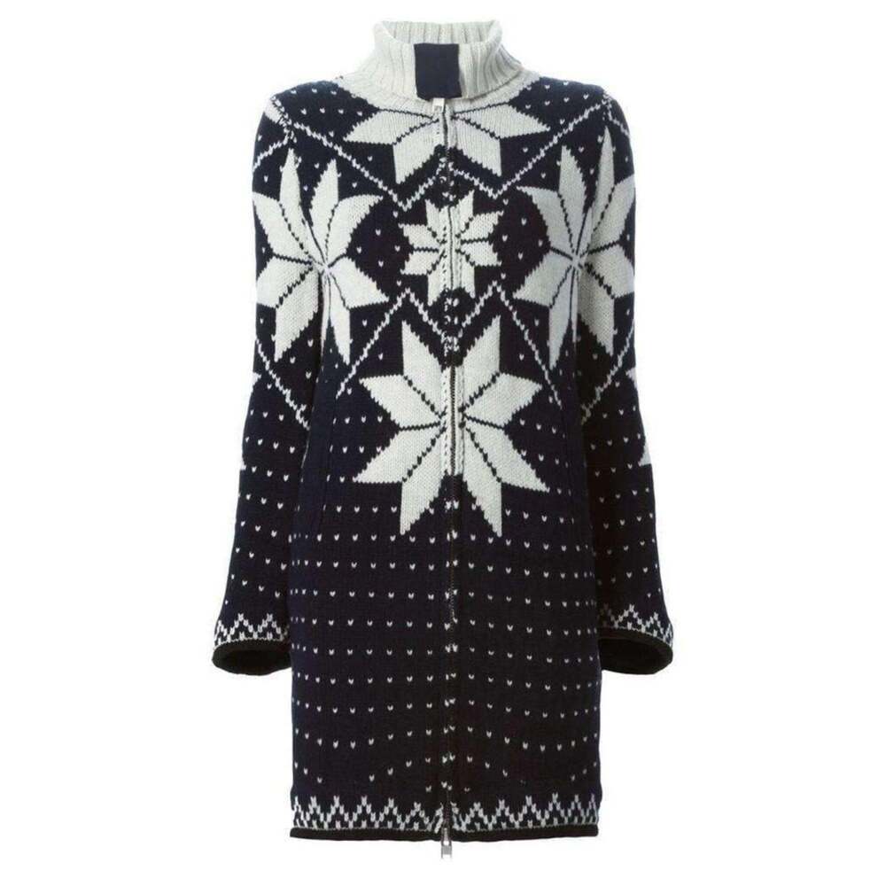 Sacai - Luck Jacquard Long Cardigan Coat - M